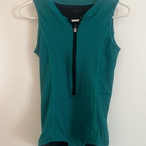 TomboyX Blue Zippered Bodysuit Swimwear